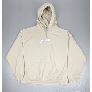 YEEZUS Hoodie Mens XL Kanye West Tan  Sweatshirt Hip-Hop Yeezy Rap